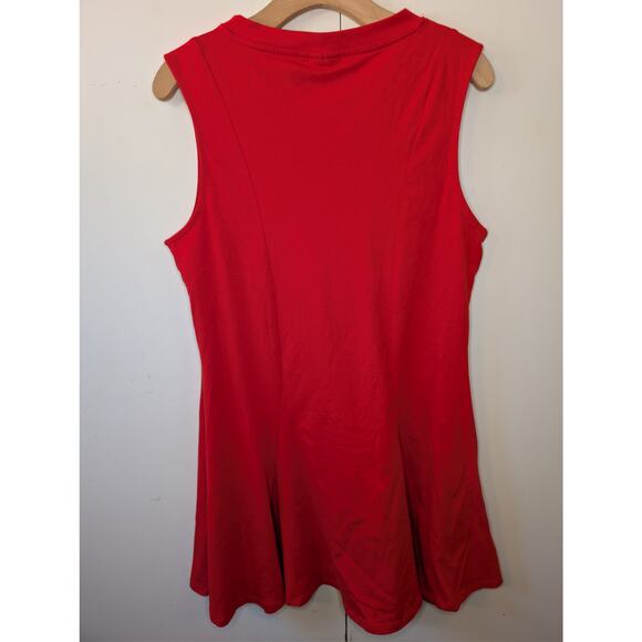 ASOS Cotton Sleeveless Mini Red Sundress - Picture 4 of 13